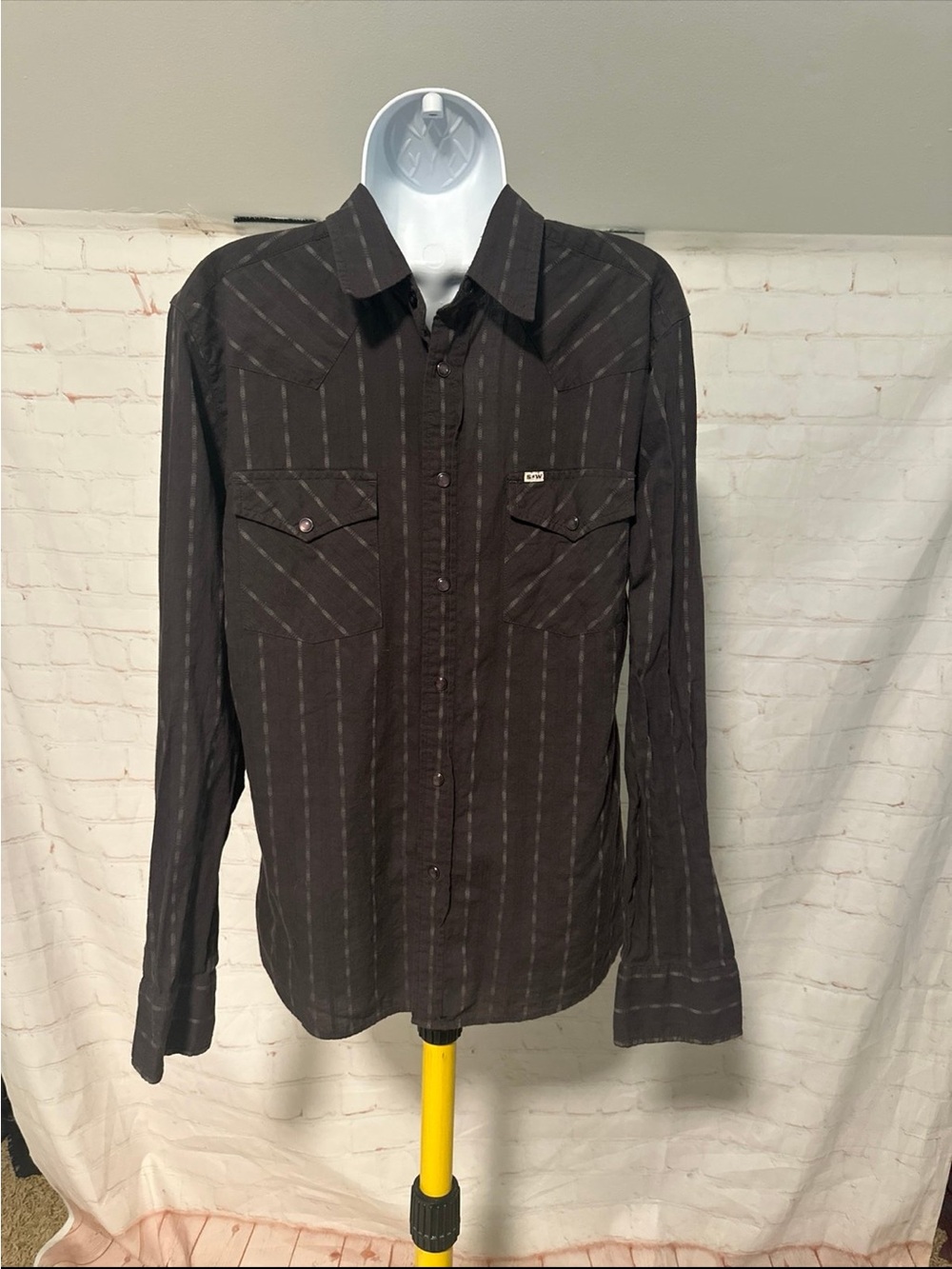 Stapleford Western Snap Button Shirt Sz M